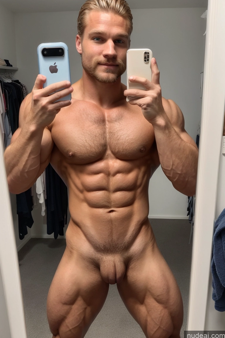 ai nude image of arafed man taking a selfie in a mirror with a cell phone pics of Pubic Hair Hairy Women Muscular Bodybuilder Several Scandinavian Mirror Selfie Changing Room Perfect Boobs