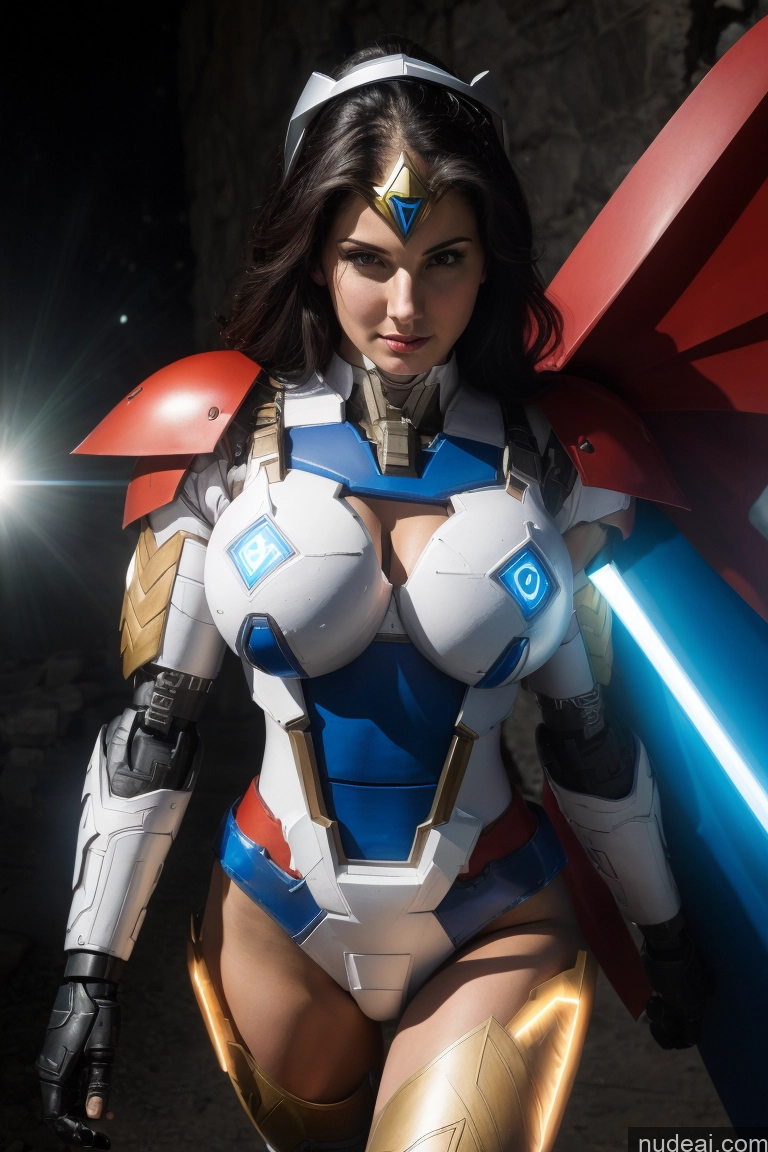 related ai porn images free for Israel Jewish Front View Busty Small Tits Fairer Skin Black Hair Muscular Abs Superhero SuperMecha: A-Mecha Musume A素体机娘