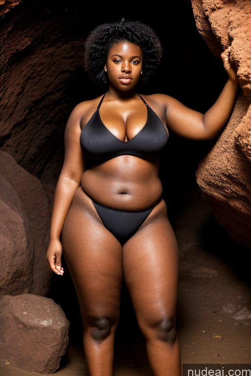 ai nude image of there is a woman in a black bikini posing for a picture pics of 18 Huge Boobs Big Hips Big Ass African 80s Vintage Thick Bikini Cave