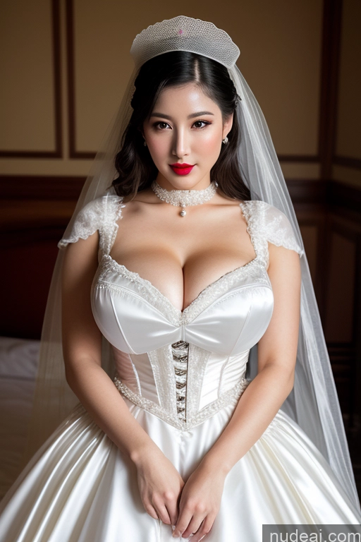 related ai porn images free for Korean Beautiful Lipstick Huge Boobs Fairer Skin Slicked Sexy Face Seductive Front View Wedding Victorian Stockings Black Hair Transparent Pearl Jewelry