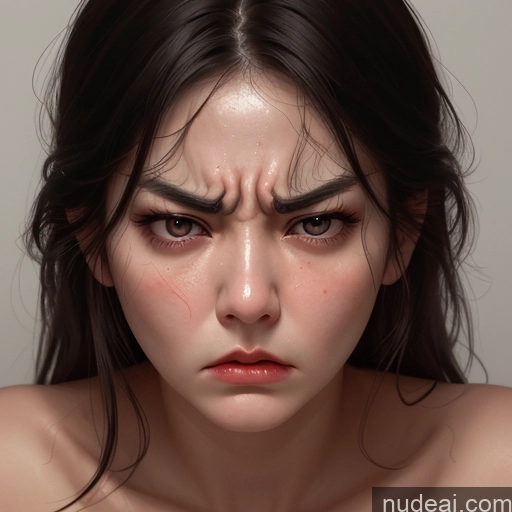 ai nude image of there is a woman with a very large forehead and a very small forehead pics of Korean Perfect Boobs Angry