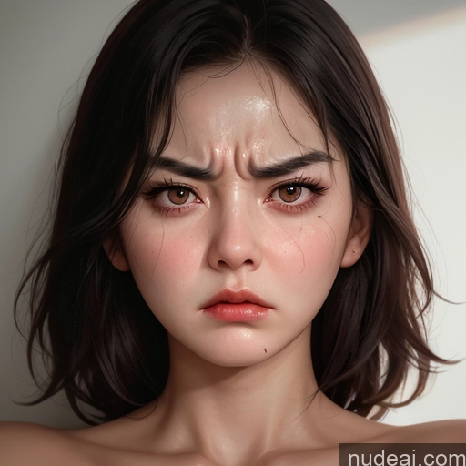 ai nude image of there is a woman with a very large breast and a very small face pics of Korean Perfect Boobs Angry