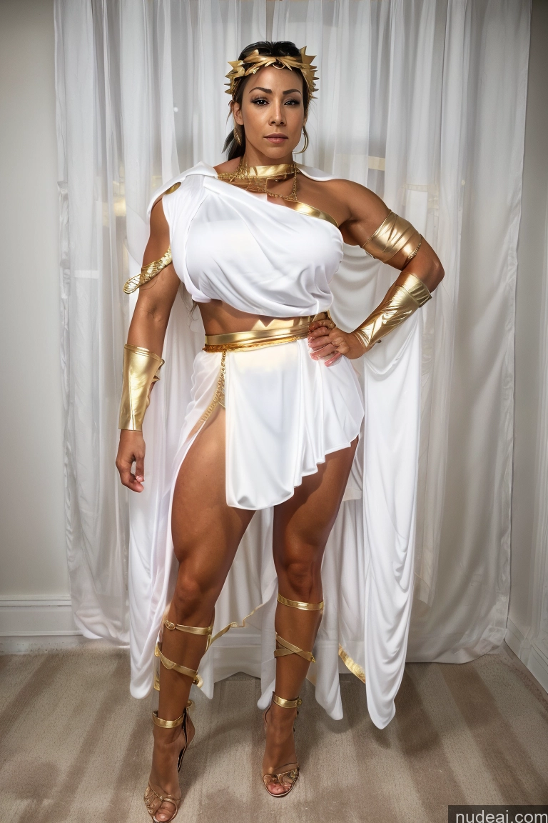 related ai porn images free for Huge Boobs Muscular Abs Menstoga, White Robes, In White And Gold Costumem, Gold Headpiece, Gold Belt, Gold Chain Powering Up Neon Lights Clothes: Purple Superheroine Superhero Busty Perfect Boobs