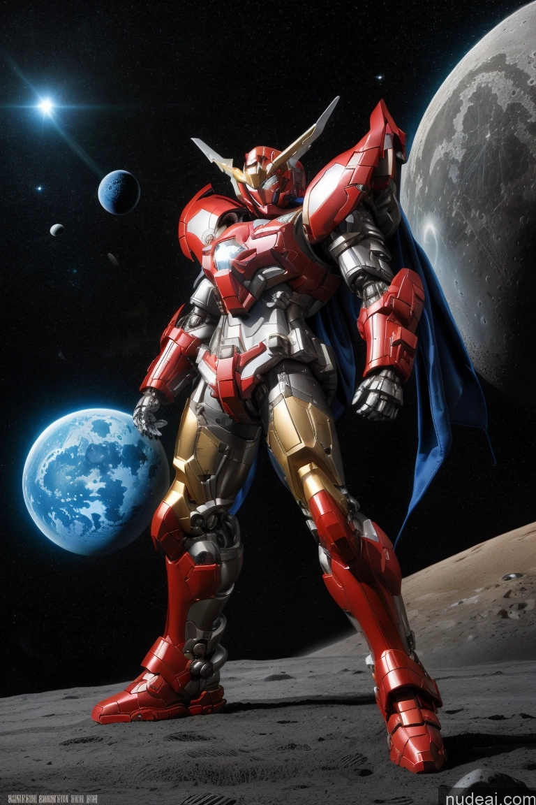 ai nude image of arafed robot standing on the moon with a planet in the background pics of Muscular Abs Powering Up Superhero Knight Fantasy Armor Moon Busty Superheroine SuperMecha: A-Mecha Musume A素体机娘 SSS: A-Mecha Musume A素体机娘 REN: A-Mecha Musume A素体机娘 Mecha Musume + Gundam + Mecha Slider