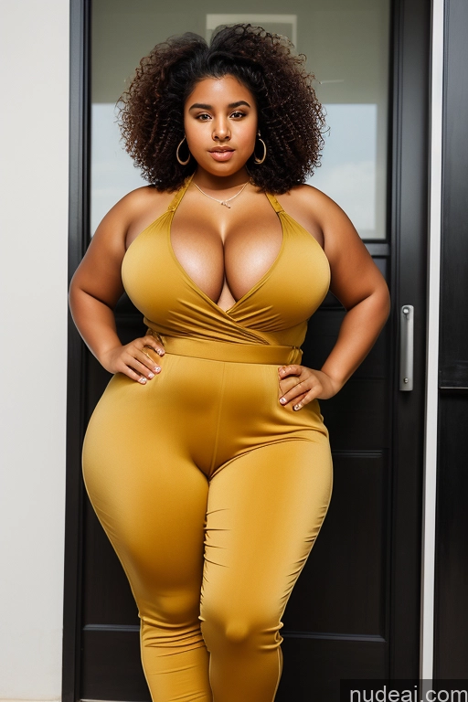 related ai porn images free for Woman Huge Boobs Big Ass Thick Big Hips Fat Tanned Skin 18 Black Hair Curly Hair Arabic Jumpsuit