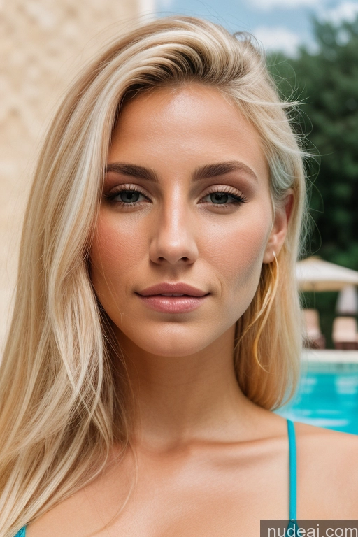 related ai porn images free for Bulgarian Tall Aquiline Nose Blonde Poolside