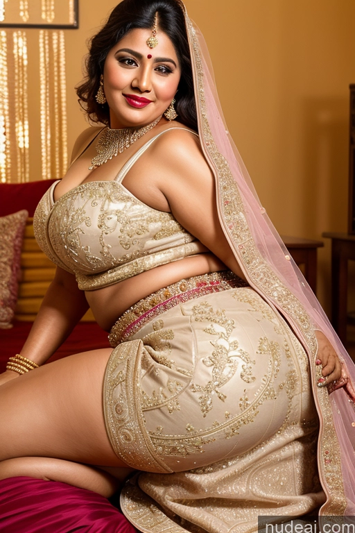 ai nude image of pregnant woman in a sari posing for a picture in a living room pics of Indian Beautiful Pubic Hair Big Hips Lipstick Chubby Woman Spreading Legs 50s Big Ass Wedding