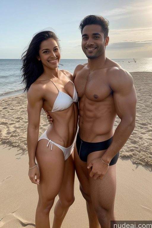 related ai porn images free for Beautiful Muscular Small Ass Skinny Abs 20s Happy Seductive Black Hair Straight Film Photo Woman + Man Two Italian Busty Dark Skin Short Beach Thong T-pose Topless