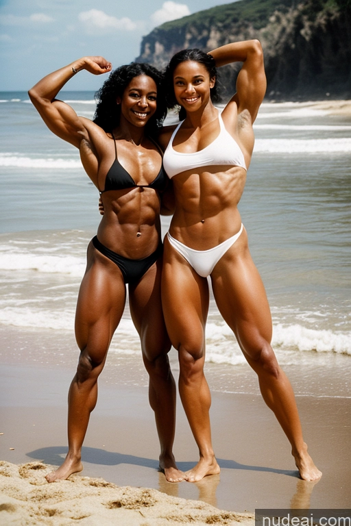 related ai porn images free for Beautiful Muscular Small Ass Skinny Abs 20s Happy Seductive Black Hair Straight Film Photo Two Italian Dark Skin Short Beach T-pose Bodybuilder