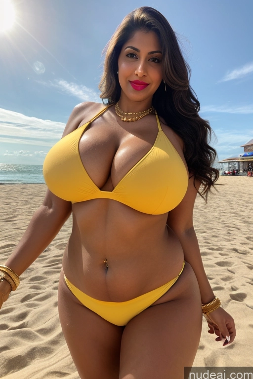 ai nude image of a close up of a woman in a yellow bikini on a beach pics of Beautiful Lipstick Big Ass Big Hips Pubic Hair Long Hair Indian Spreading Legs Diamond Jewelry Gold Jewelry Jewelry Pearl Jewelry 20s Huge Boobs Milf Beach Volleyball