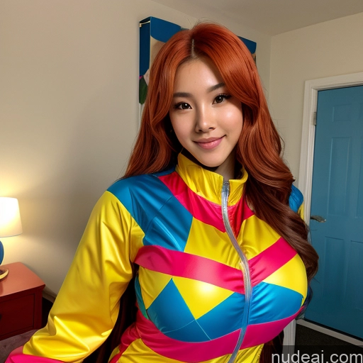 related ai porn images free for Miss Universe Model One 18 Huge Boobs Ginger Long Hair Asian Bedroom Front View Bright Lighting Harlequin Cosplay