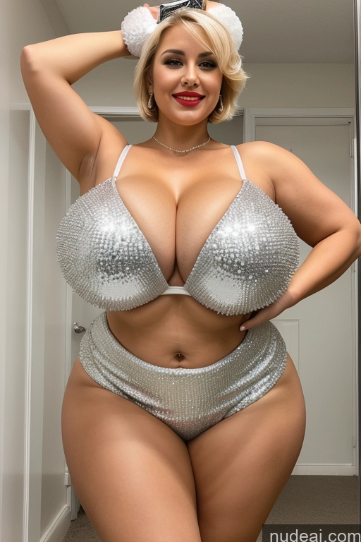 ai nude image of araffe woman in a silver bikini and a cat hat pics of Milf One Busty Huge Boobs Perfect Boobs Beautiful Lipstick Big Ass Thick Chubby Big Hips Short Perfect Body 50s Blonde Pixie White Cheerleader Cleavage Diamond Jewelry