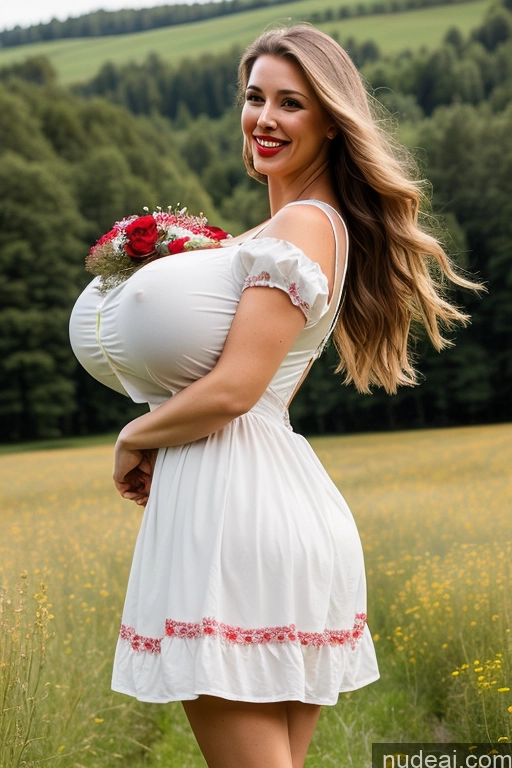 related ai porn images free for Several Lingerie Model Huge Boobs Perfect Boobs Beautiful Lipstick Big Ass Thick Big Hips 30s Happy Laughing Long Hair Czech Meadow Dress Dirndl