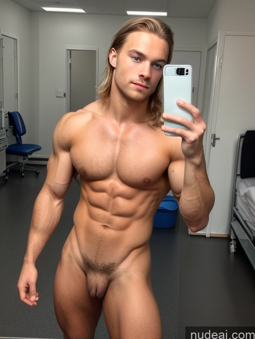 ai nude image of arafed man taking a selfie in a mirror in a hospital room pics of Hairy Women Pubic Hair Muscular Bodybuilder 18 Hospital Scandinavian Mirror Selfie Several Perfect Boobs