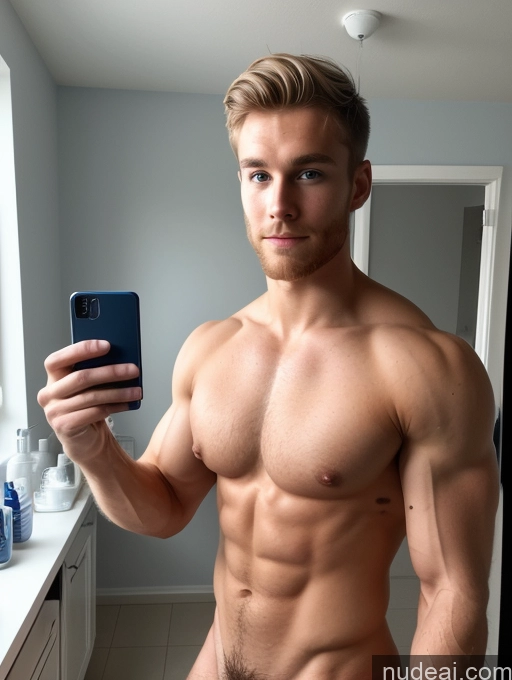 ai nude image of arafed man taking a selfie in a bathroom with a cell phone pics of Hairy Women Pubic Hair Muscular Bodybuilder 18 Hospital Scandinavian Mirror Selfie Several Perfect Boobs