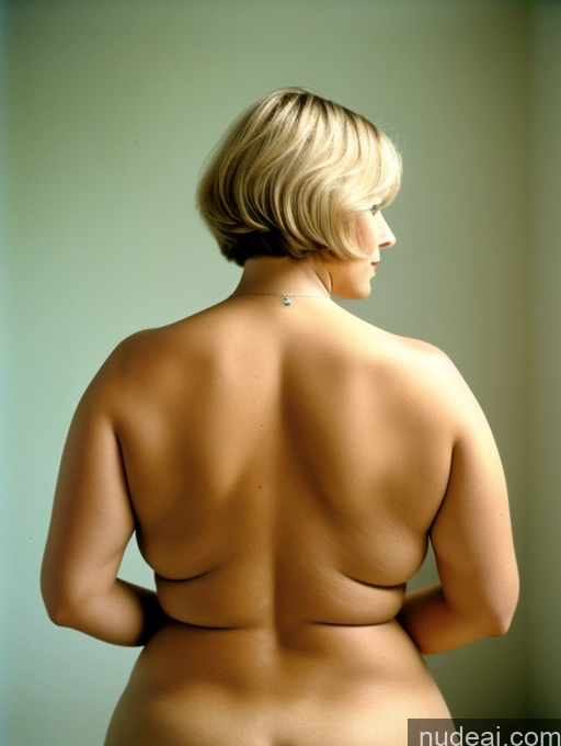 ai nude image of arafed woman with a very large breast standing in a room pics of 30s Milf Sexy Face Huge Boobs Perfect Boobs Busty Beautiful Big Ass Chubby Thick Tall Tanned Skin Long Legs Russian Blonde Short Hair Vintage Alternative Back View