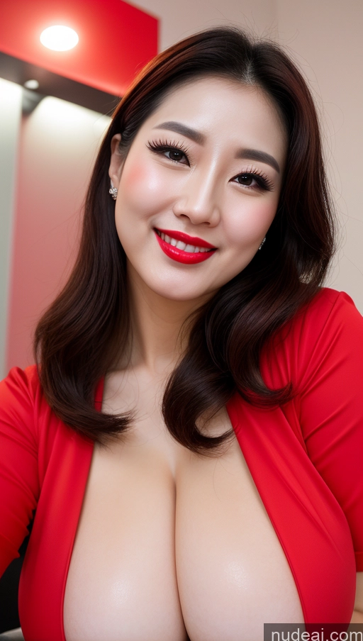 related ai porn images free for Woman Beautiful Lipstick Huge Boobs Fairer Skin 30s Happy Sexy Face Seductive Slicked Korean Close-up View Devil Bright Lighting