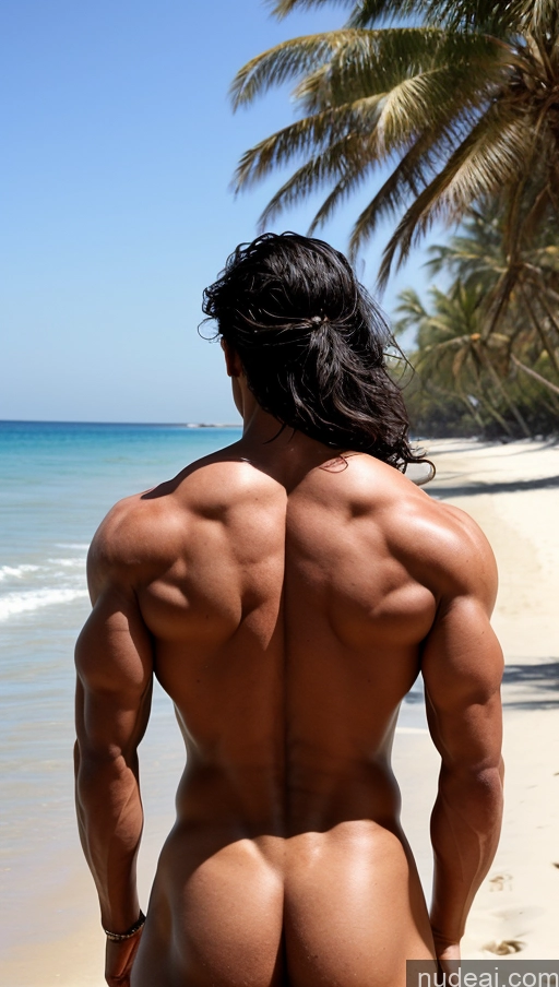 ai nude image of arafed man standing on a beach with his back turned pics of Hairy Women Pubic Hair Skinny Muscular 18 Black Hair Middle Eastern Beach Bodybuilder Bending Over Back View Perfect Boobs Small Tits