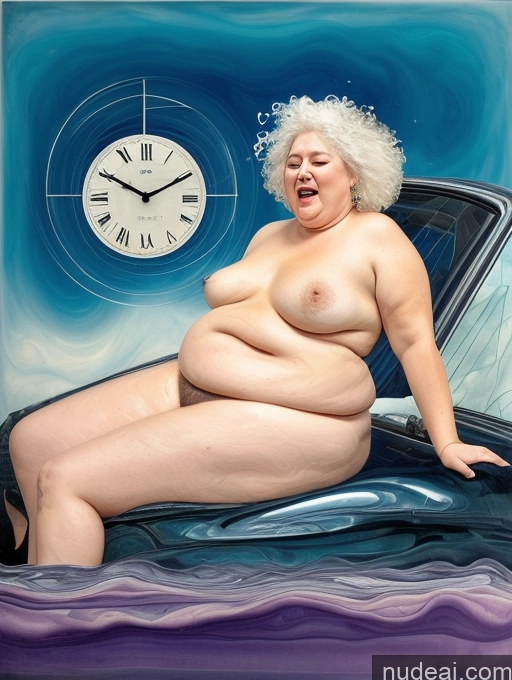 related ai porn images free for Orgasm Chubby Detailed Nude Fat Surrealist Front View Spreading Legs Car 70s White Hair Messy