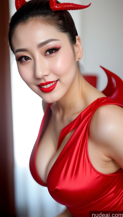 related ai porn images free for Woman Huge Boobs Beautiful Lipstick Fairer Skin 30s Happy Seductive Slicked Korean Close-up View Devil Bright Lighting Sexy Face