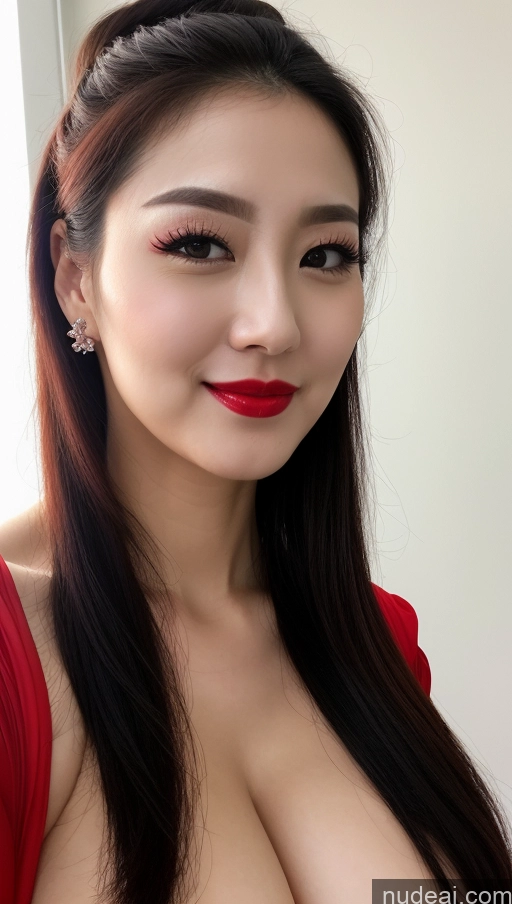 related ai porn images free for Woman Huge Boobs Beautiful Lipstick Fairer Skin 30s Happy Seductive Slicked Korean Close-up View Bright Lighting Sexy Face Devil Black Hair