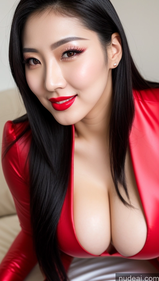 related ai porn images free for Woman Huge Boobs Beautiful Lipstick Fairer Skin 30s Happy Seductive Slicked Korean Bright Lighting Sexy Face Devil Black Hair Big Ass Close-up View