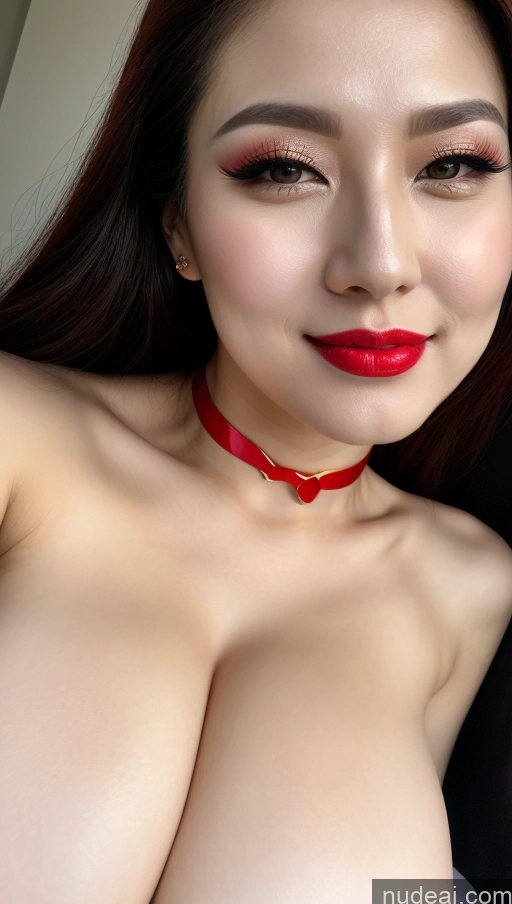 related ai porn images free for Woman Huge Boobs Beautiful Lipstick Fairer Skin 30s Happy Seductive Slicked Korean Close-up View Devil Bright Lighting Sexy Face Vampire