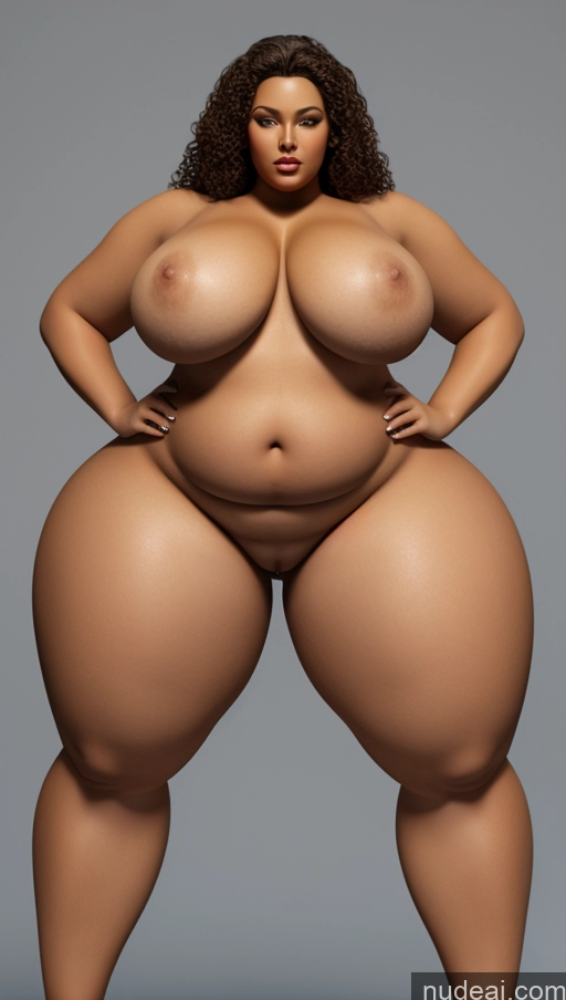 ai nude image of a close up of a woman with a big breast posing for a picture pics of Big Ass Thick 30s Seductive Front View Perfect Boobs Chubby Big Hips Curly Hair 3d Nude Huge Boobs Fat Long Legs Model Brunette Egyptian