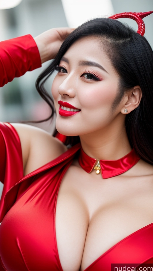 related ai porn images free for Woman Huge Boobs Beautiful Lipstick Big Ass Fairer Skin 30s Happy Seductive Black Hair Slicked Korean Close-up View Devil Bright Lighting Sexy Face