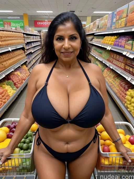 related ai porn images free for Busty Huge Boobs Indian Grocery Microkini Front View 70s