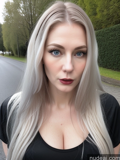 ai nude image of blond woman with long hair and blue eyes posing for a picture pics of Milf Small Tits Beautiful Skinny Tall Fairer Skin 50s Shocked Black Hair Long Hair Scandinavian Skin Detail (beta) Street Close-up View Goth Detailed Girls Put Her Breast On The Table