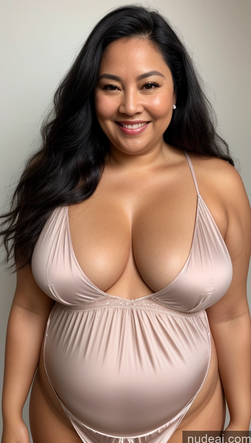 ai nude image of arafed woman in a pink bikini posing for a picture pics of Woman One Perfect Boobs Fat Big Hips 70s Happy Sexy Face Black Hair Long Hair Skin Detail (beta) Front View Polynesian Nightgown Perfect Body