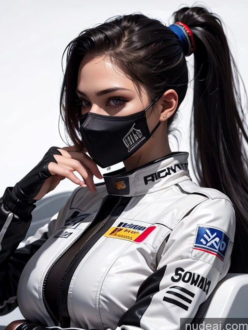 related ai porn images free for One Perfect Boobs Perfect Body 20s Sexy Face Seductive Spanish Skin Detail (beta) Detailed Black Hair Suit Model Serious Ponytail Race Driver Front View Face Mask