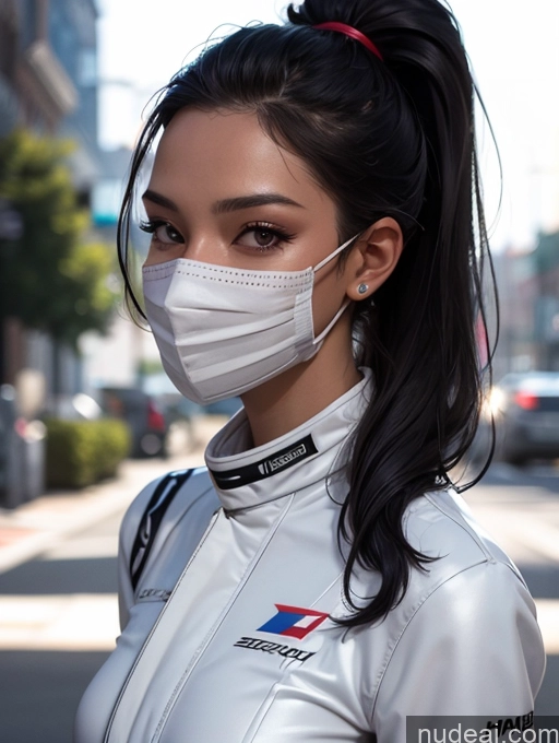 related ai porn images free for One Perfect Boobs Perfect Body 20s Sexy Face Seductive Spanish Skin Detail (beta) Detailed Black Hair Suit Model Serious Ponytail Race Driver Front View Face Mask