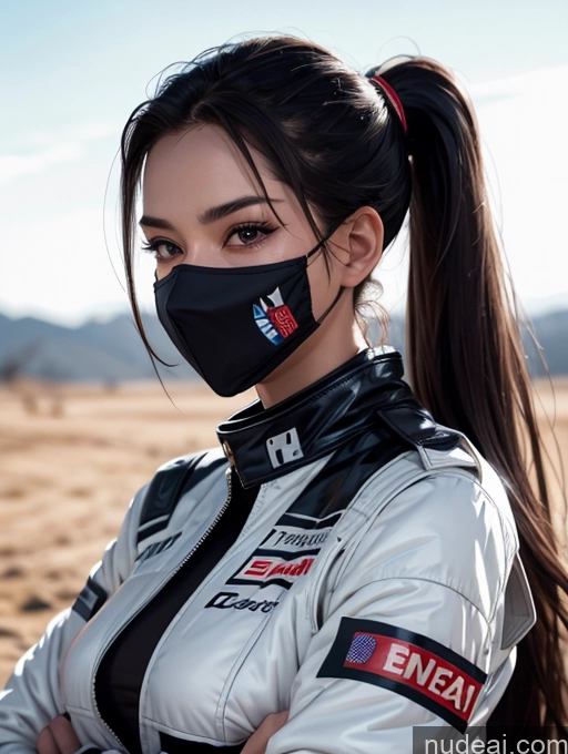 related ai porn images free for One Perfect Boobs Perfect Body 20s Sexy Face Seductive Spanish Skin Detail (beta) Detailed Black Hair Suit Model Serious Ponytail Race Driver Front View Face Mask