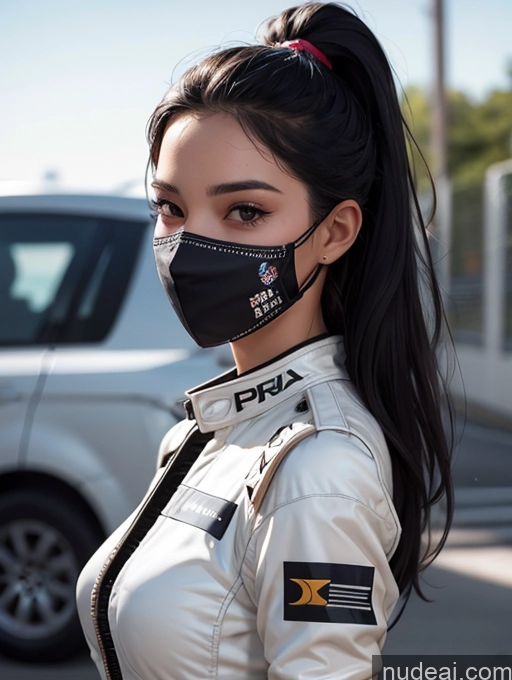 related ai porn images free for One Perfect Boobs Perfect Body 20s Sexy Face Seductive Spanish Skin Detail (beta) Detailed Black Hair Suit Model Serious Race Driver Front View Face Mask Straight