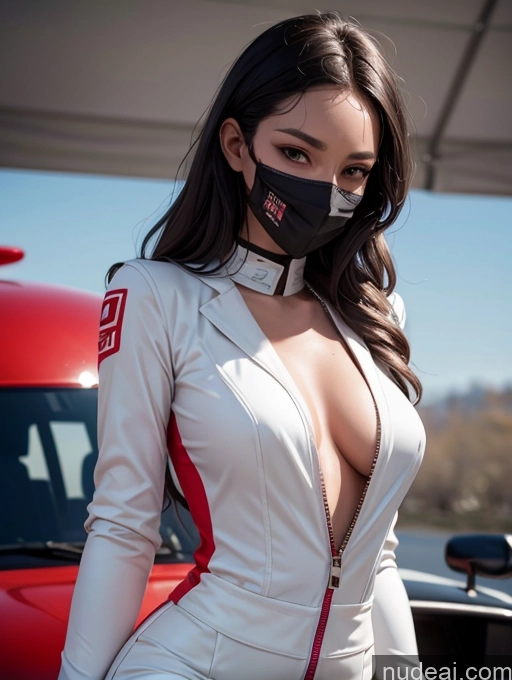 related ai porn images free for One Perfect Boobs Perfect Body 20s Sexy Face Seductive Spanish Skin Detail (beta) Detailed Black Hair Suit Model Serious Race Driver Front View Face Mask Straight