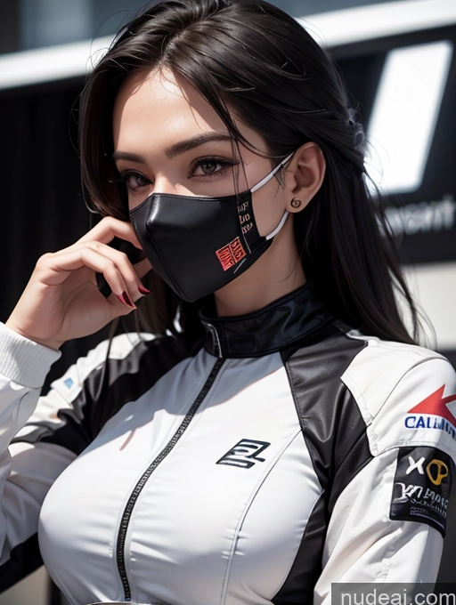 related ai porn images free for One Perfect Boobs Perfect Body 20s Sexy Face Seductive Spanish Skin Detail (beta) Detailed Black Hair Suit Model Serious Race Driver Front View Face Mask Straight