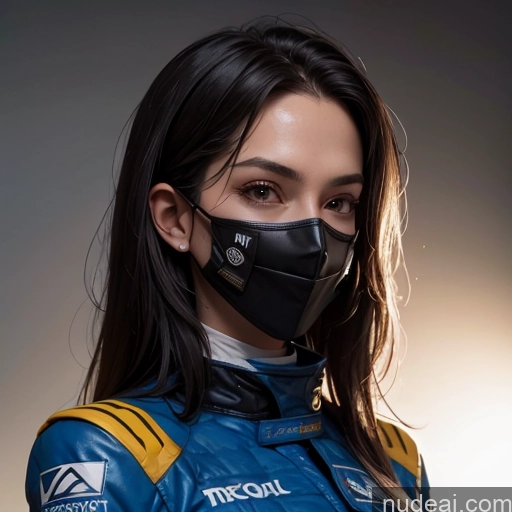 related ai porn images free for One Perfect Boobs Perfect Body 20s Sexy Face Seductive Spanish Skin Detail (beta) Detailed Suit Model Serious Race Driver Front View Black Hair Long Hair Face Mask