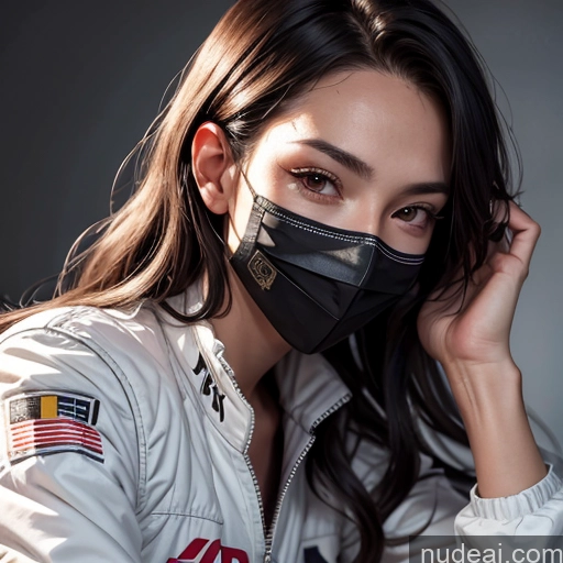 related ai porn images free for One Perfect Boobs Perfect Body 20s Sexy Face Seductive Spanish Skin Detail (beta) Detailed Suit Model Serious Race Driver Front View Black Hair Long Hair Face Mask