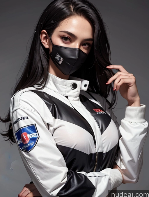 related ai porn images free for One Perfect Boobs Perfect Body 20s Sexy Face Seductive Spanish Skin Detail (beta) Detailed Suit Model Serious Race Driver Front View Black Hair Long Hair Face Mask