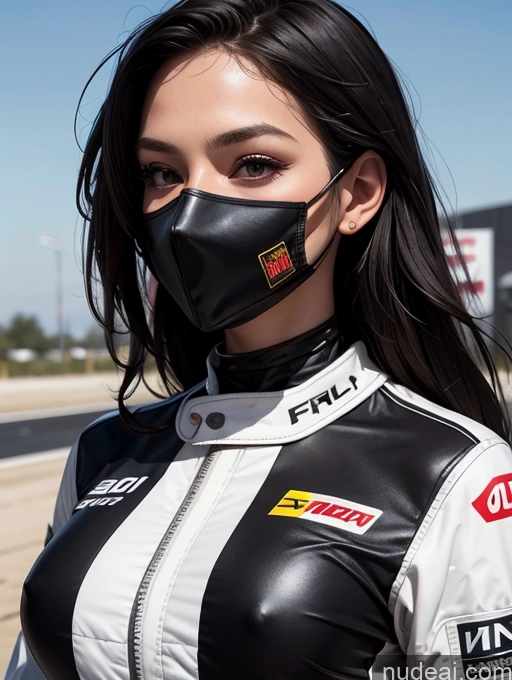 related ai porn images free for One Perfect Boobs Perfect Body 20s Sexy Face Seductive Spanish Skin Detail (beta) Detailed Suit Model Serious Race Driver Front View Black Hair Long Hair Face Mask