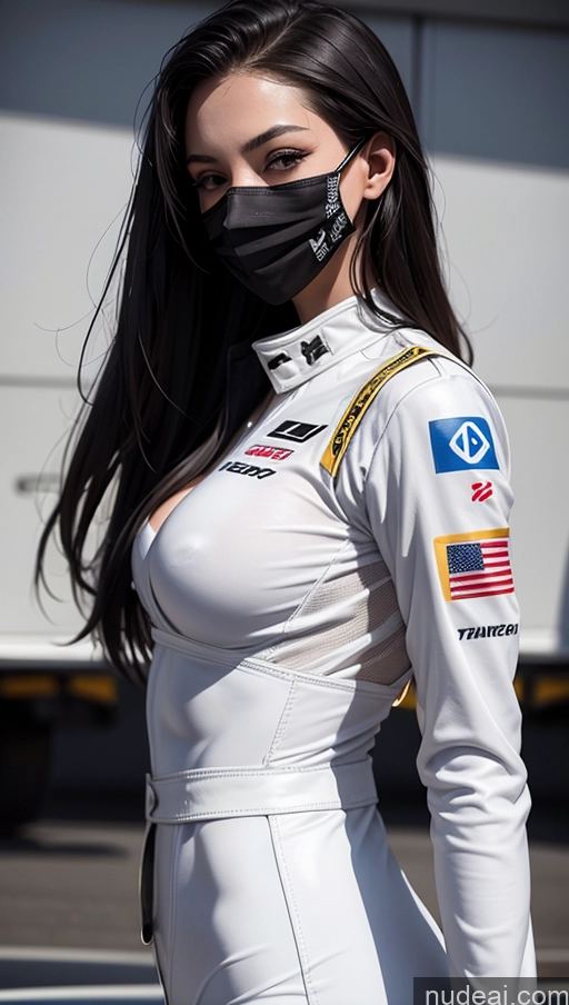 related ai porn images free for One Perfect Boobs Perfect Body 20s Sexy Face Seductive Spanish Skin Detail (beta) Detailed Suit Model Serious Race Driver Front View Black Hair Long Hair Face Mask Transparent