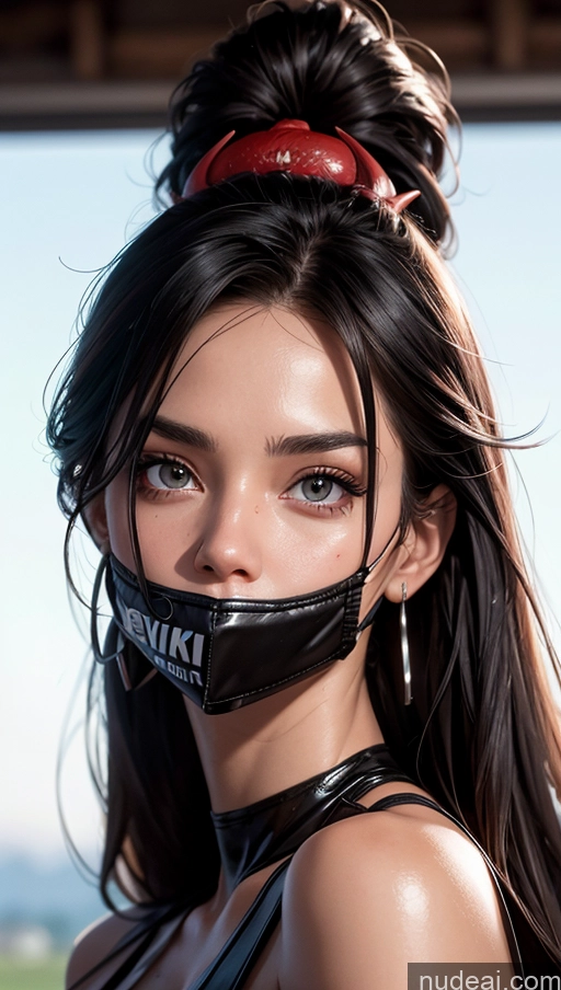 related ai porn images free for One Perfect Boobs Perfect Body 20s Serious Sexy Face Seductive Black Hair Spanish Skin Detail (beta) Front View Race Driver Model Beautiful Face Mask Devil