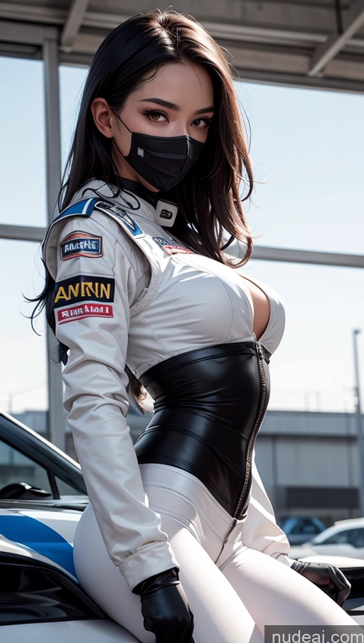 related ai porn images free for One Perfect Boobs Perfect Body 20s Serious Sexy Face Seductive Black Hair Spanish Skin Detail (beta) Front View Race Driver Model Beautiful Face Mask