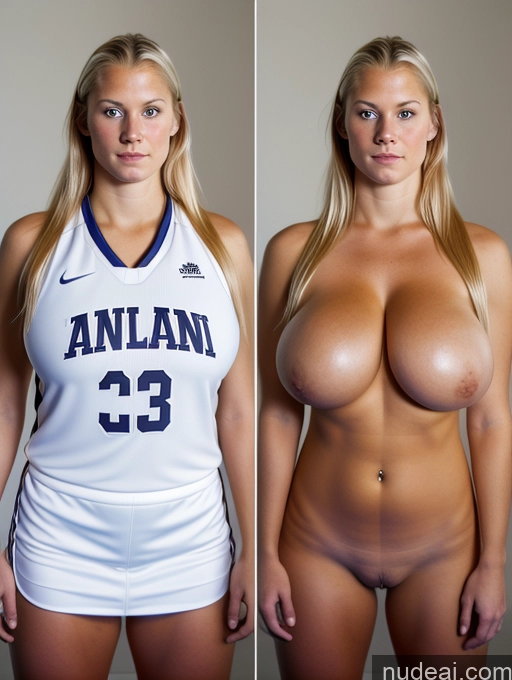 ai nude image of two pictures of a woman with big boos and a basketball jersey pics of Perfect Boobs Front View Beautiful Serious Onoff Film Photo Perfect Body Huge Boobs 20s Blonde Scandinavian Basketball Athlete