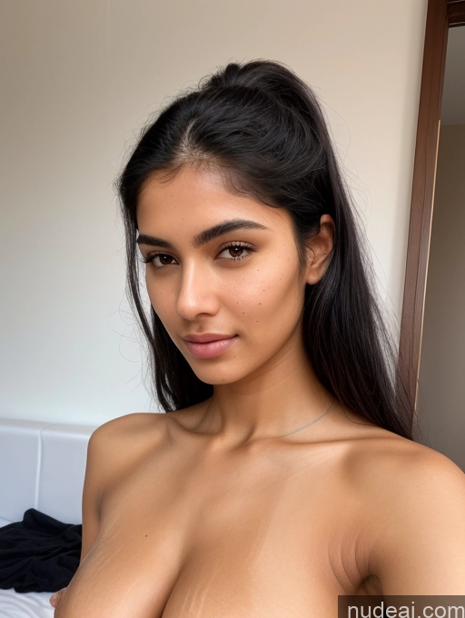 ai nude image of arafed woman with a very big breast posing for a picture pics of One Perfect Body 18 Sexy Face Black Hair Long Hair Indian Skin Detail (beta) Bedroom Front View Cumshot Nude Cleavage