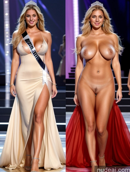 related ai porn images free for Miss Universe Model Perfect Body Perfect Boobs Huge Tits, Hard Nipples Stage Dress Onoff Blonde Regal