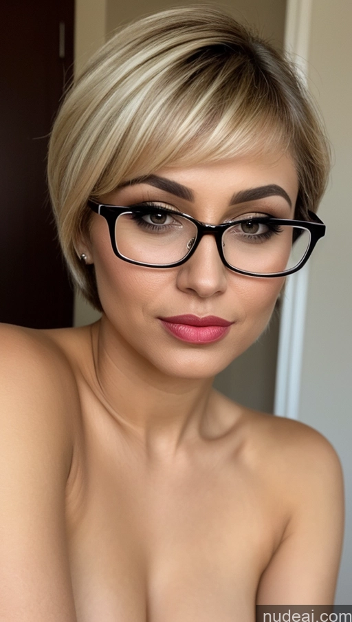 related ai porn images free for Blonde Short Hair Pouting Lips Glasses Arabic One 40s