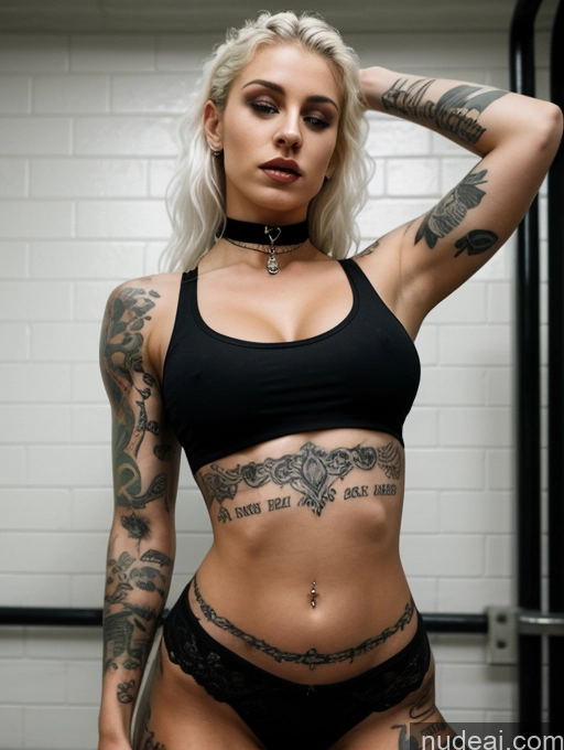 related ai porn images free for Perfect Boobs Beautiful Tattoos Muscular Perfect Body Fairer Skin 18 Curly Hair Choker Prison Crop Top White Hair British Goth